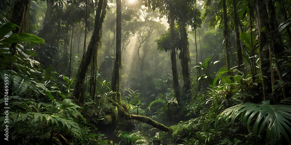 Fototapeta premium amazing nature background, created by Generative AI