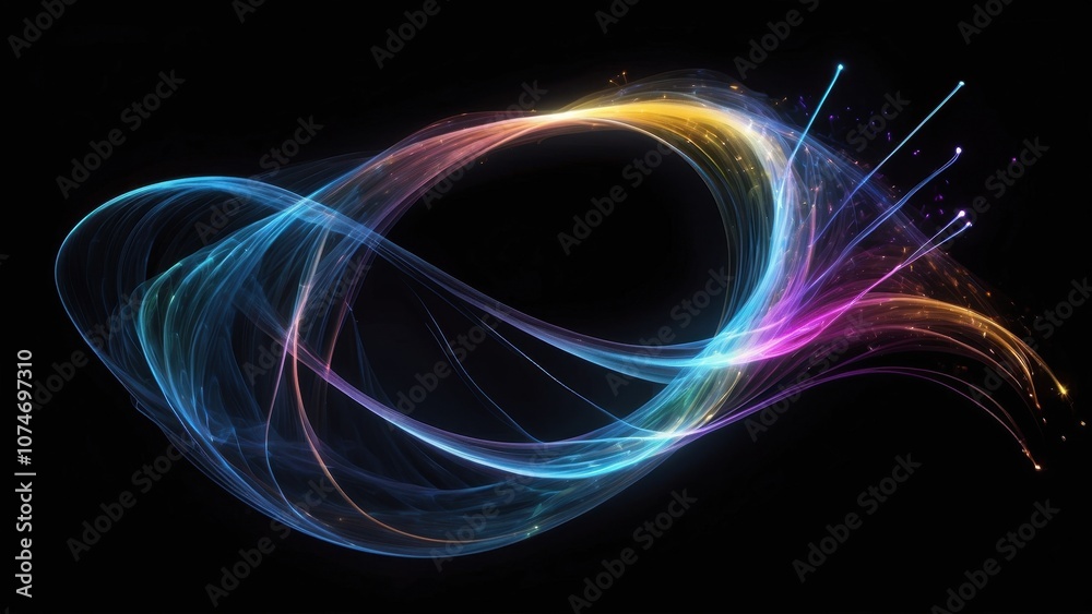 Vibrant Abstract Light Trails Vibrant Abstract Light Trails
