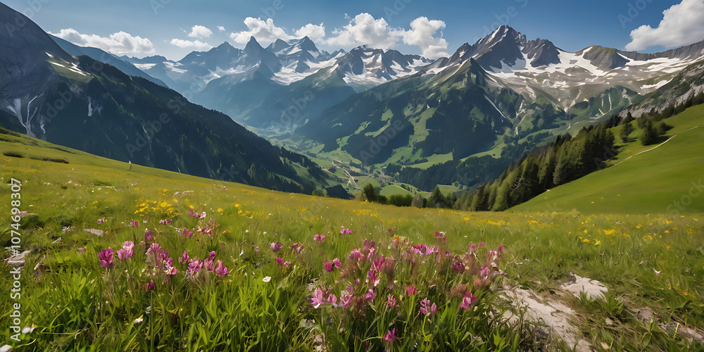 Fototapeta premium amazing nature background, created by Generative AI