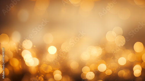 Warm golden bokeh lights softly diffused across a blurred background