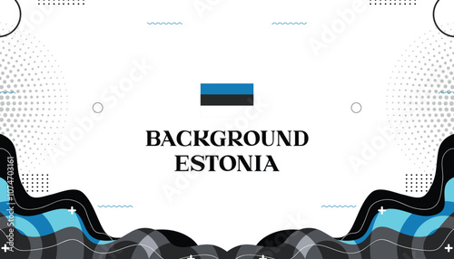 Background mephis estonia abstrack wave color flag estonia 