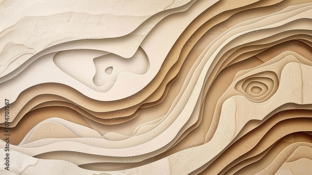 Obraz premium abstract deep paper cut background best for banner and web page 