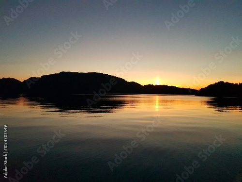 Sunset at sea