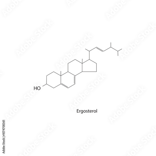 Dihydroxyacetone phosphate skeletal structure diagram.Organic molecule compound molecule scientific illustration.