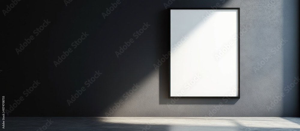Blank Canvas on a Wall Blank Canvas on a Wall