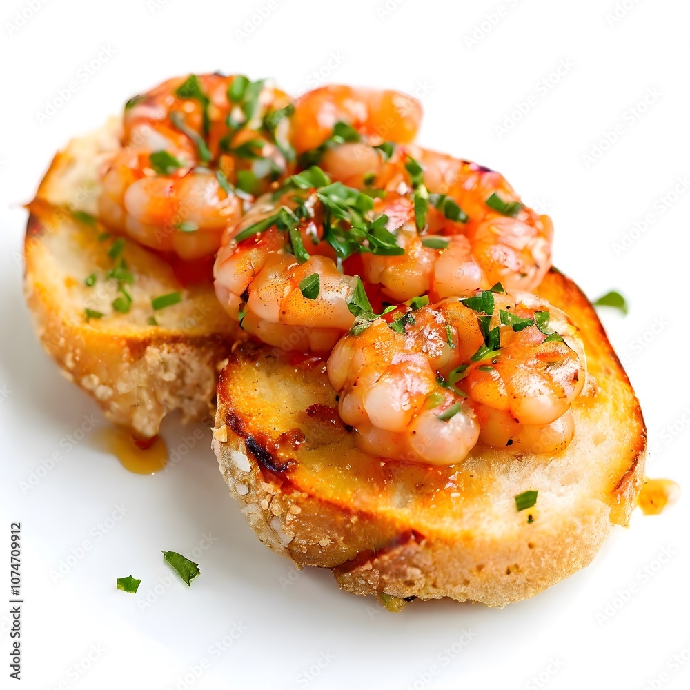 healthy sea food dish cuisine isolated on white background