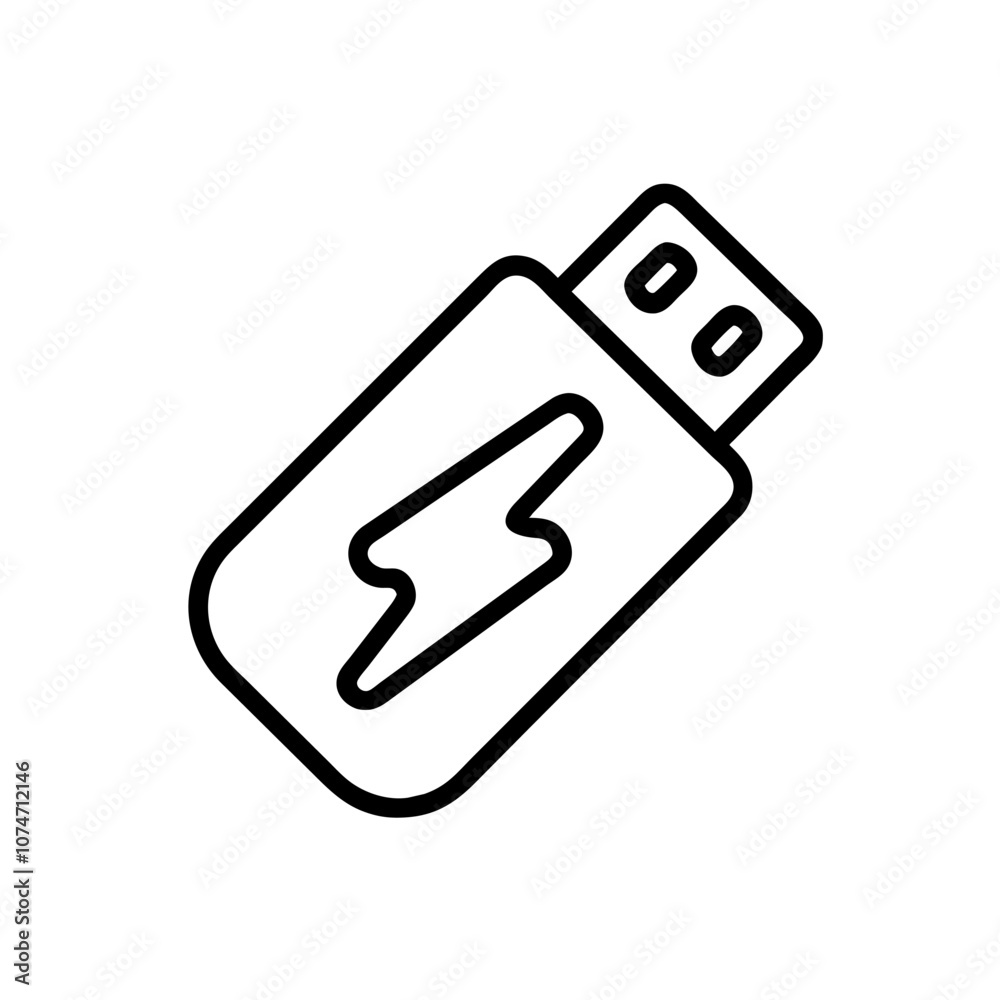 flash drive icon. Simple vector sign flash drive icon. Simple vector sign