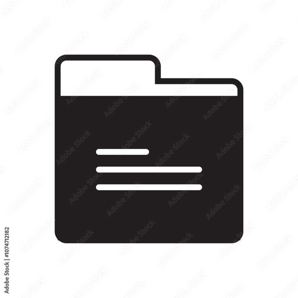 Folder icon. Simple vector sign. Folder icon. Simple vector sign.