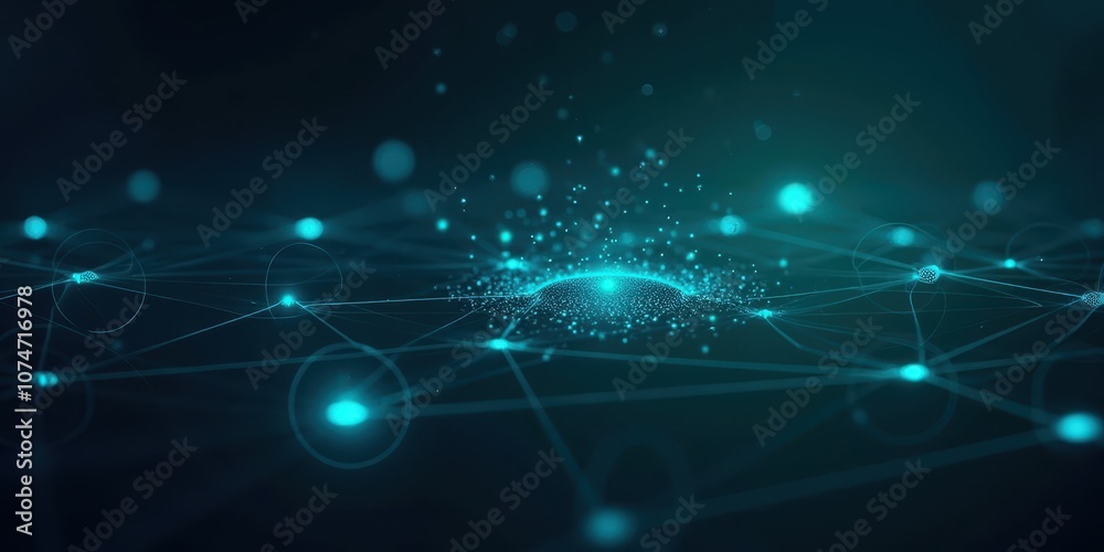 Obraz premium Stream of Real Time Data Visualization