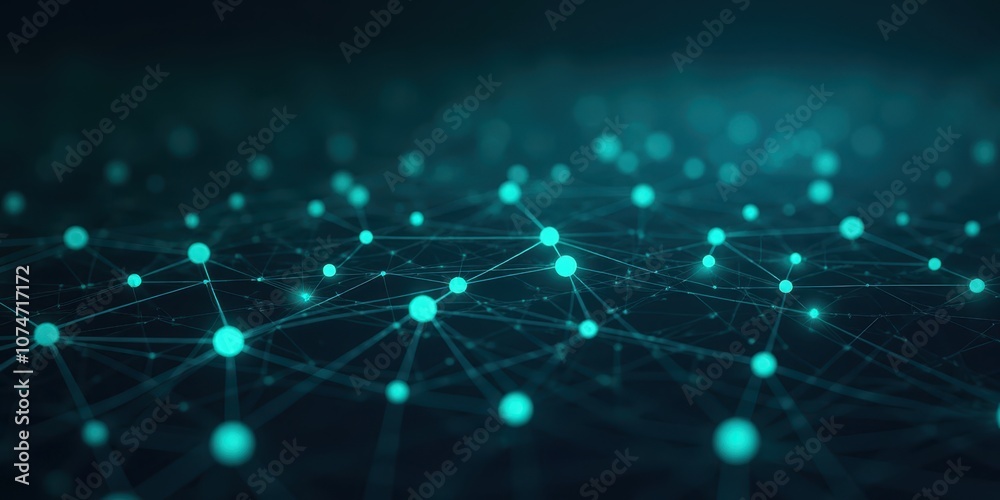 Abstract Network of Data Points and Connections Abstract Network of Data Points and Connections