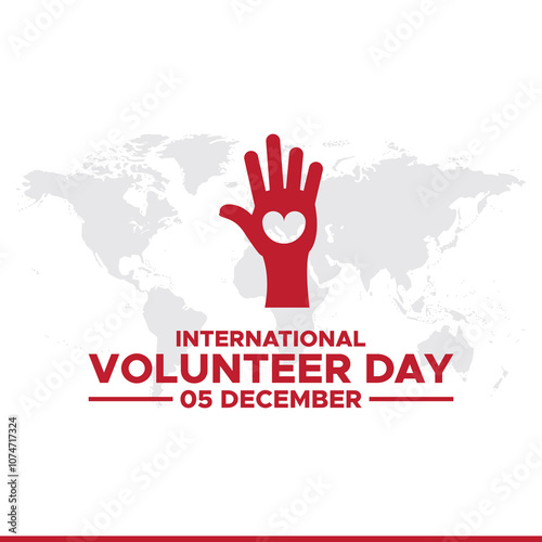 International volunteers day background celebrated on december 5.International Volunteer day is observed every year on December 5.