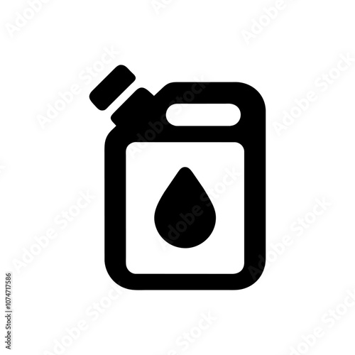 gas can, gasoline icon. Simple vector sign