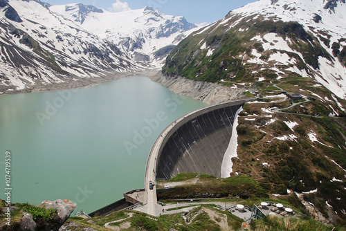 Kaprun Hochgebirgsstauseen - water reservoirs in mountains, Kaprun, Austria photo