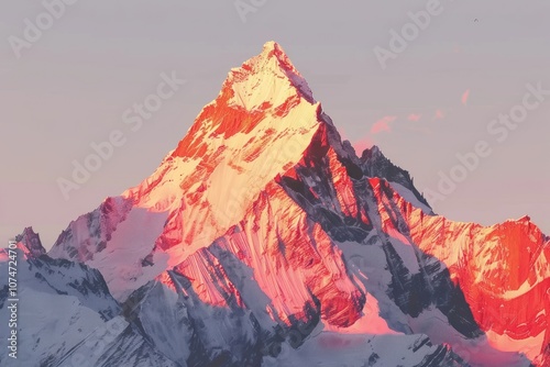 Mont Blanc mountain outdoors scenery.