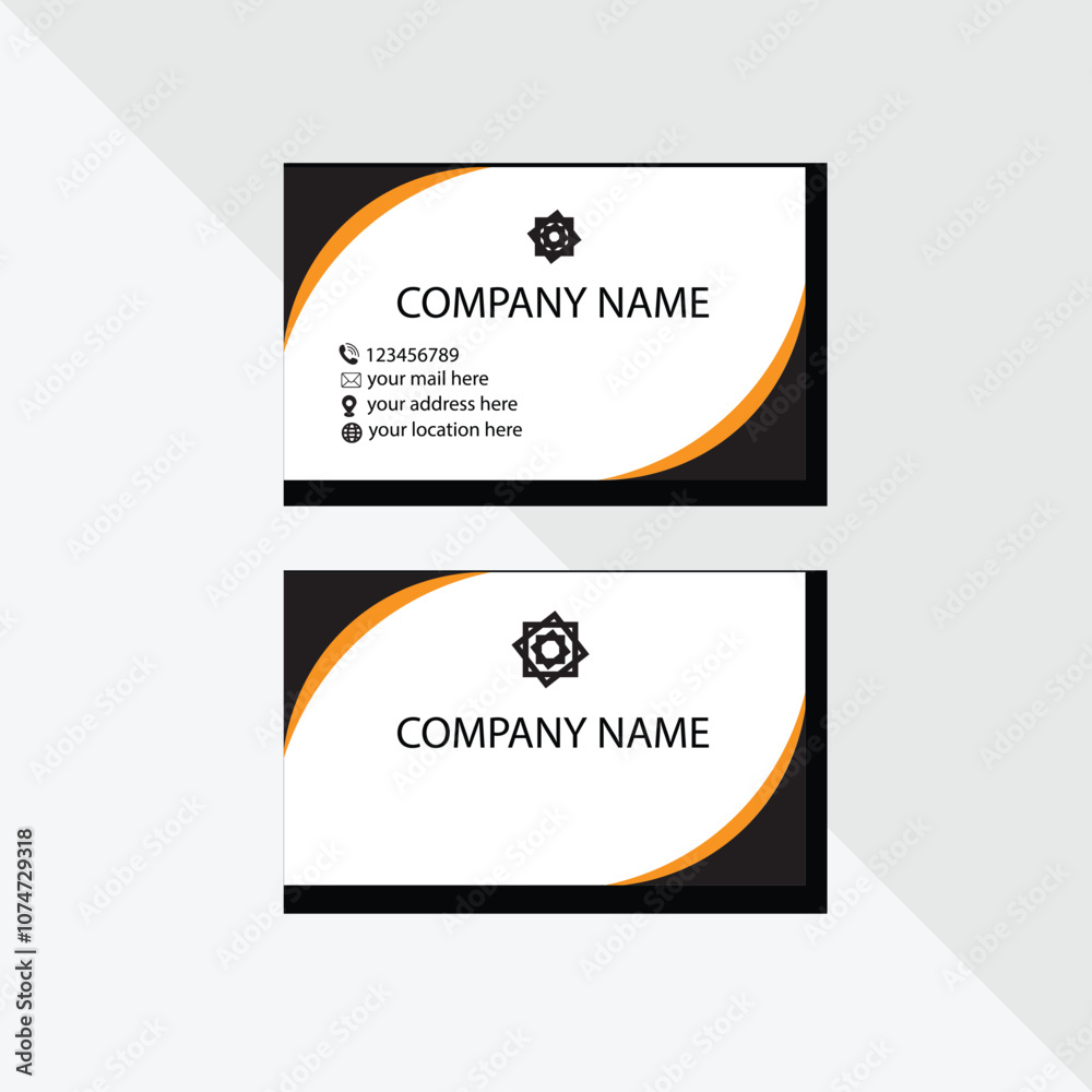 Obraz premium Simple and modern business card