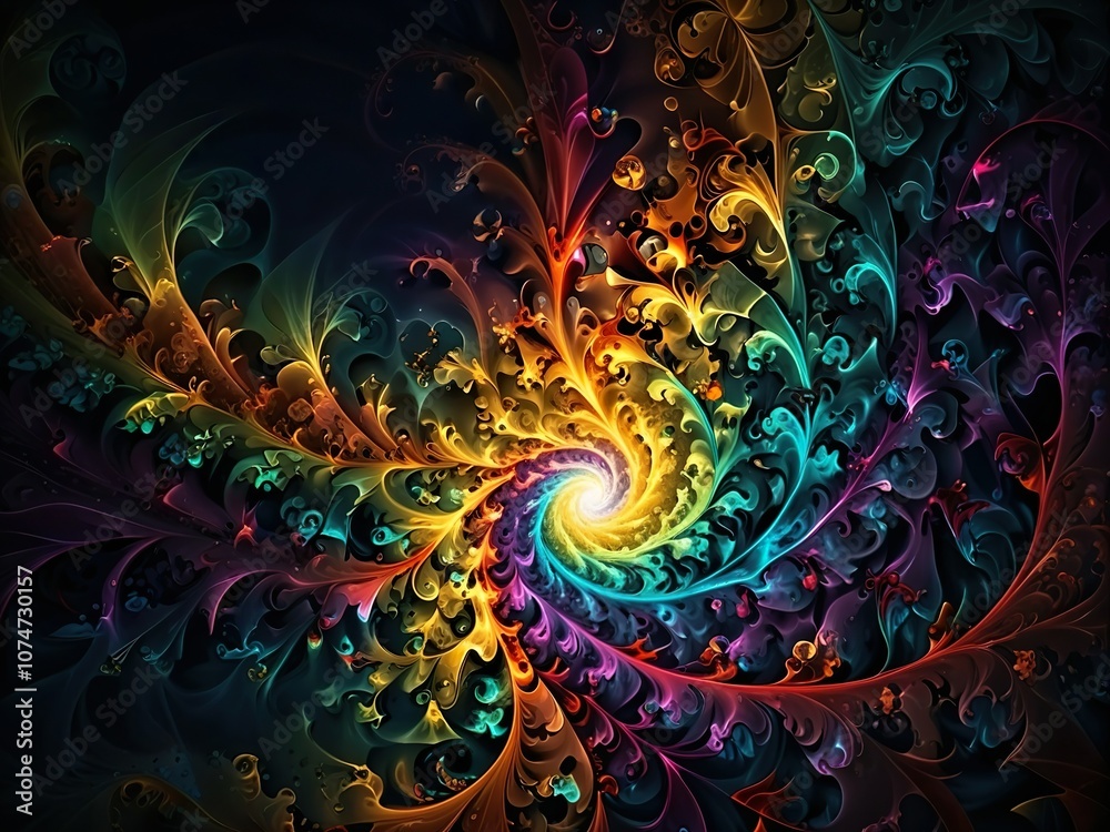 Obraz premium abstract fractal background