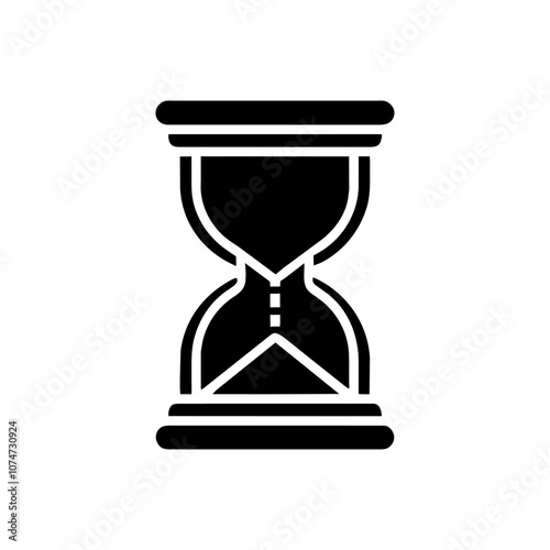 hourglass, time icon. Simple vector sign