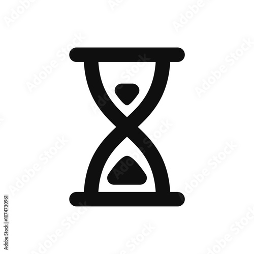hourglas icon. Simple vector sign.