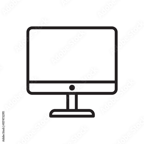 imac icon. Simple vector sign.