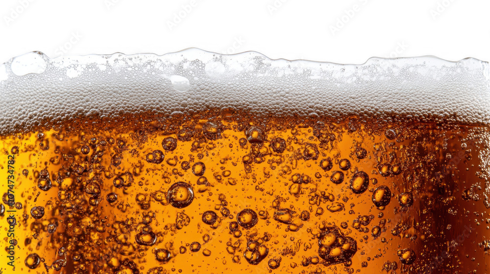 Close up Beer Bubbles Frothy Head Golden Lager Refreshing Drink Alcohol Beverage Texture Food Close up Beer Bubbles Frothy Head Golden Lager Refreshing Drink Alcohol Beverage Texture Food