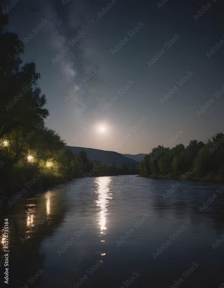 a beautiful lanscape river in the fantastic nature with green a beautiful lanscape river in the fantastic nature with green