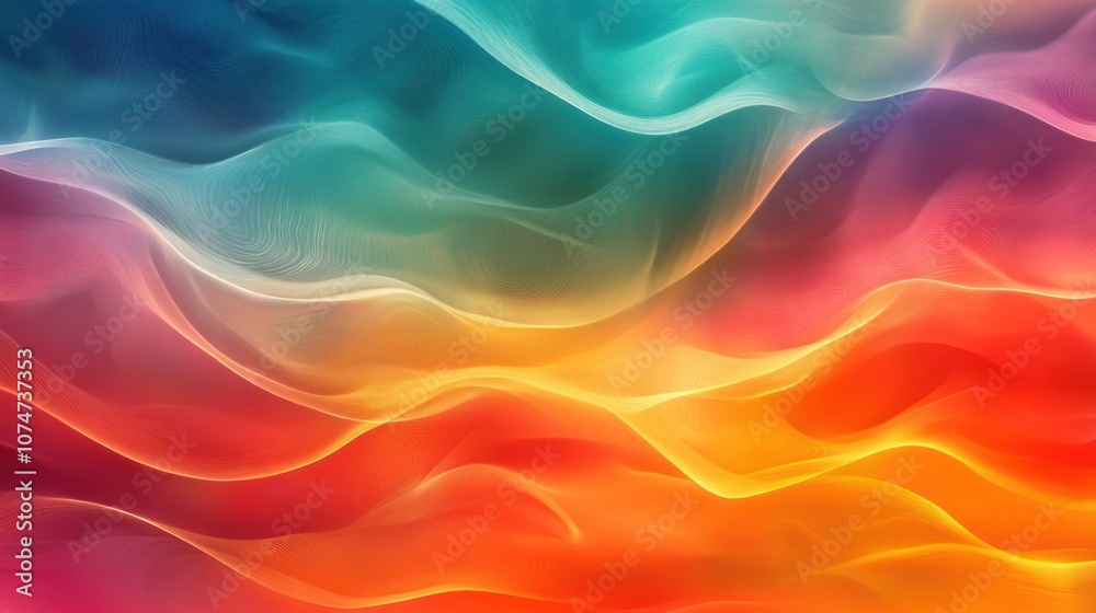 Obraz premium Abstract Colorful Waves