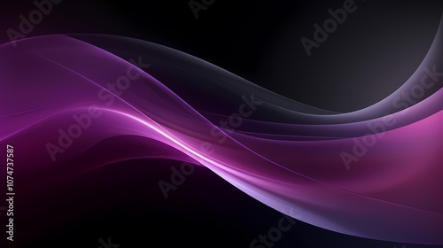 digital technology purple abstract curve poster background