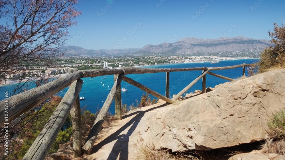 Beautiful seascape view from the mountains Beautiful seascape view from the mountains