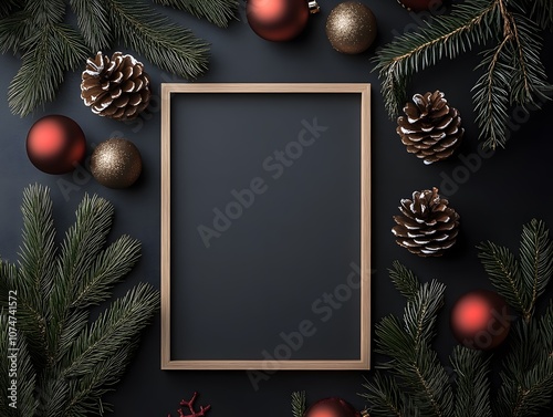 Christmas Festive Frame Mockup 