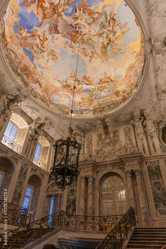 Obraz premium interior of the Augustusburg and Falkenlust palaces in Brühl