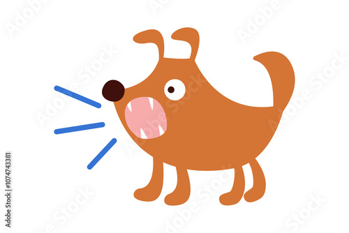 dog  bark salivation hydrophobia. rabies symptom