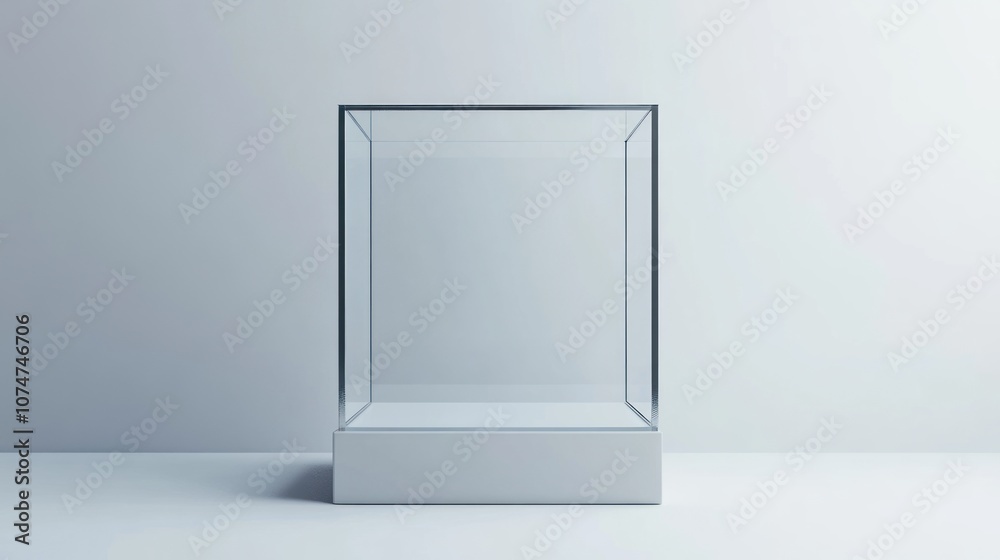 Empty Glass Display Case Empty Glass Display Case