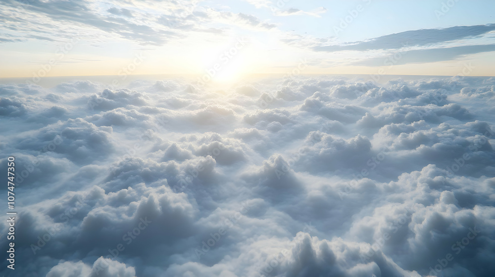 Cloudscape Above the Clouds 3D Illustration Cloudscape Above the Clouds 3D Illustration
