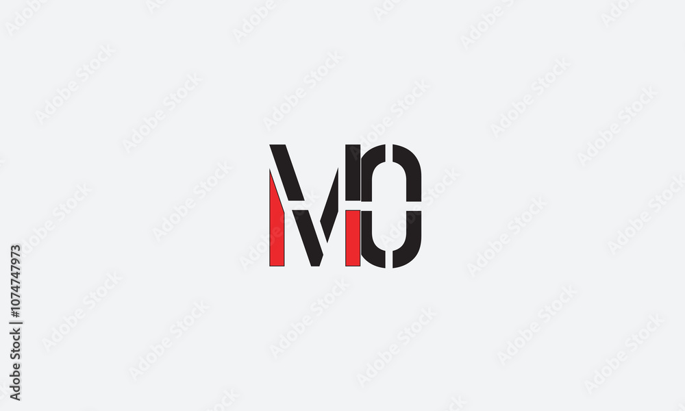 MO, OM , M , O , Abstract Letters Logo Monogram MO, OM , M , O , Abstract Letters Logo Monogram