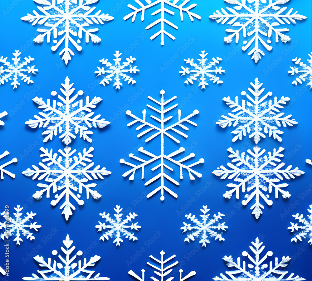 Fototapeta premium Snowy background. Cold weather.winter background with watercolor snow texture and falling snowflakes. Winter sky.generative ai