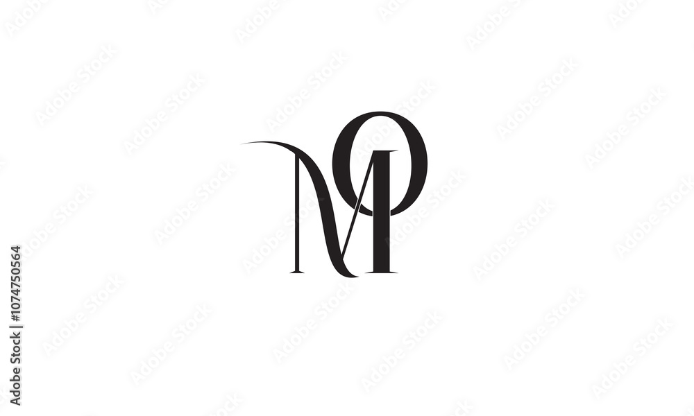 MO, OM , M , O , Abstract Letters Logo Monogram MO, OM , M , O , Abstract Letters Logo Monogram