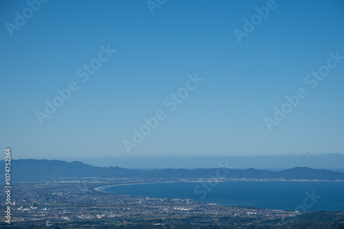 日本の鳥取県の大山の美しい風景