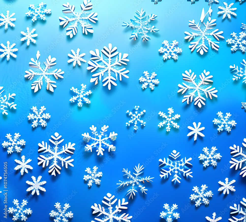 Snowy background. Cold weather.winter background with watercolor snow texture and falling snowflakes. Winter sky.generative ai Snowy background. Cold weather.winter background with watercolor snow texture and falling snowflakes. Winter sky.generative ai