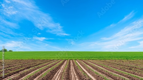 It highlights the devastating effects of desertification and climate change on land and agriculture by occupying a once lush, productive farmland