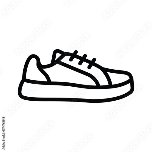 Creatively designed icon of sneakers, ready to use icon