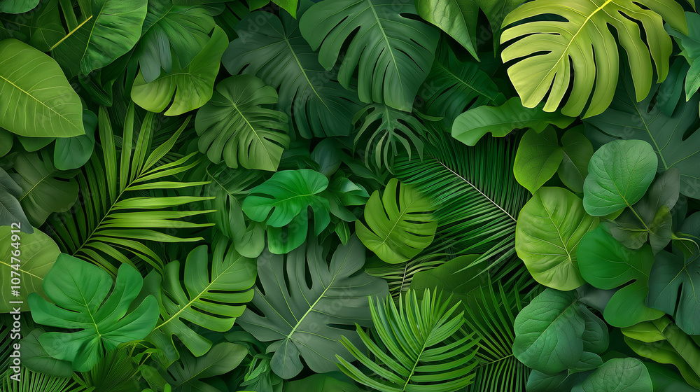 a dense jungle with thick foliage and vibrant green leaves a dense jungle with thick foliage and vibrant green leaves