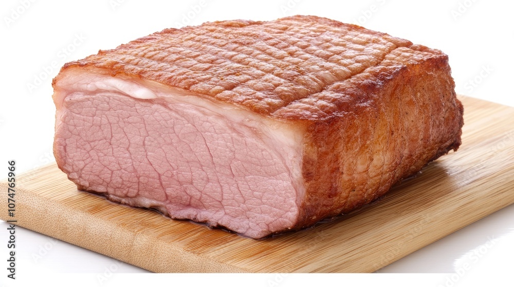 Close-up of Cooked Meat on Wooden Cutting Board Close-up of Cooked Meat on Wooden Cutting Board