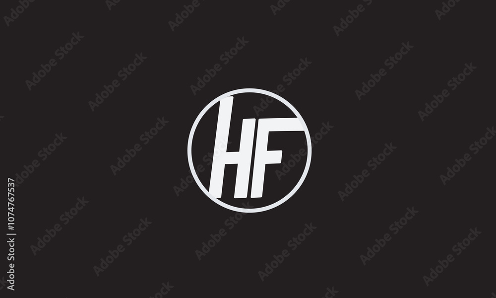 HF, FH , F , H , Abstract Letters Logo Monogram HF, FH , F , H , Abstract Letters Logo Monogram