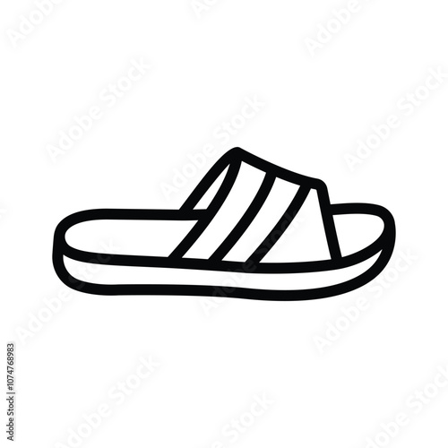 Get this amazing icon of chappal in modern style