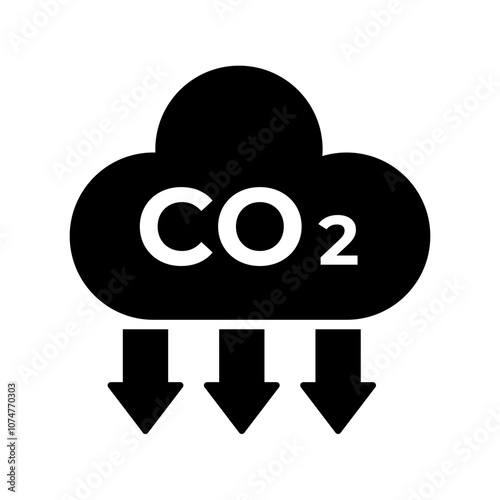 Co2 icon. Co2 Cloud icon