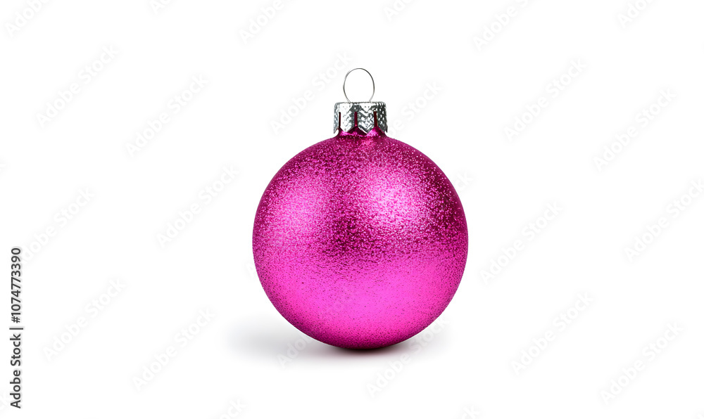 Shiny color Christmas ball isolated on a white background Shiny color Christmas ball isolated on a white background