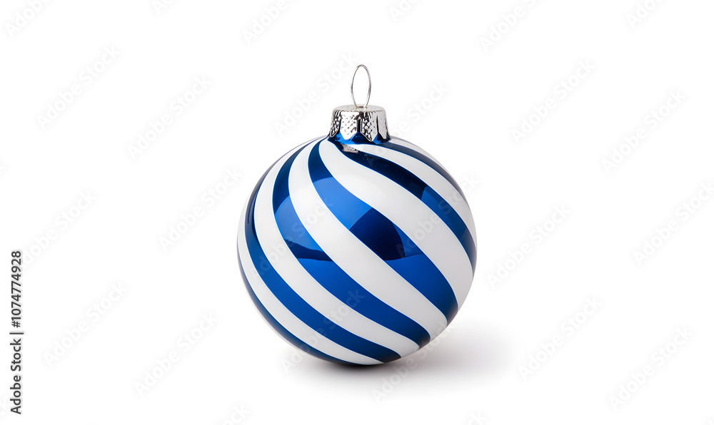 Christmas ball with floral ornaments isolated on a white background Christmas ball with floral ornaments isolated on a white background