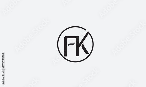 Free Download  FK, KF , F , K , Abstract Letters Logo Monogram - GFXLoad