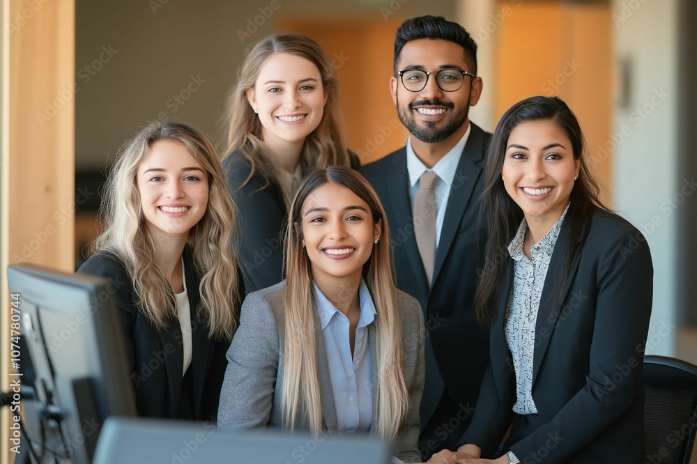 Diverse Group of Professionals in Office Setting Diverse Group of Professionals in Office Setting