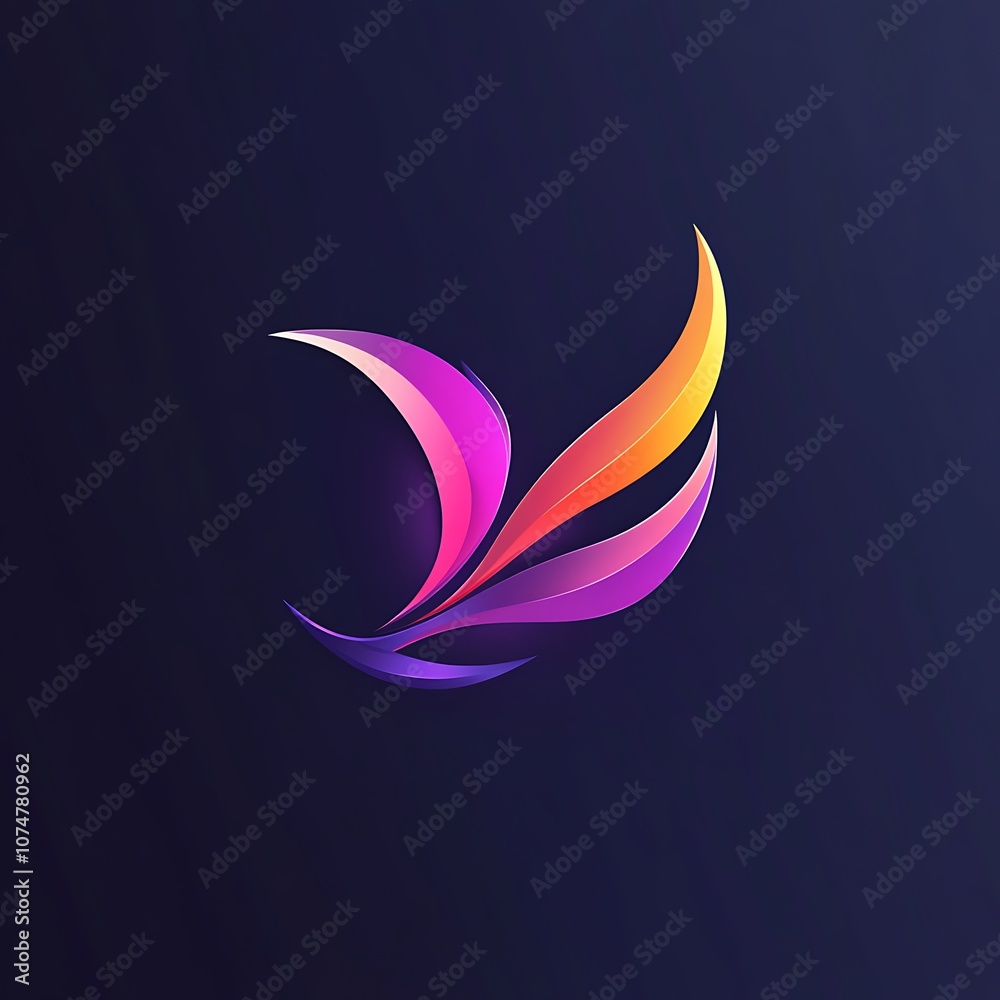 Modern abstract logo design ai generated Modern abstract logo design ai generated